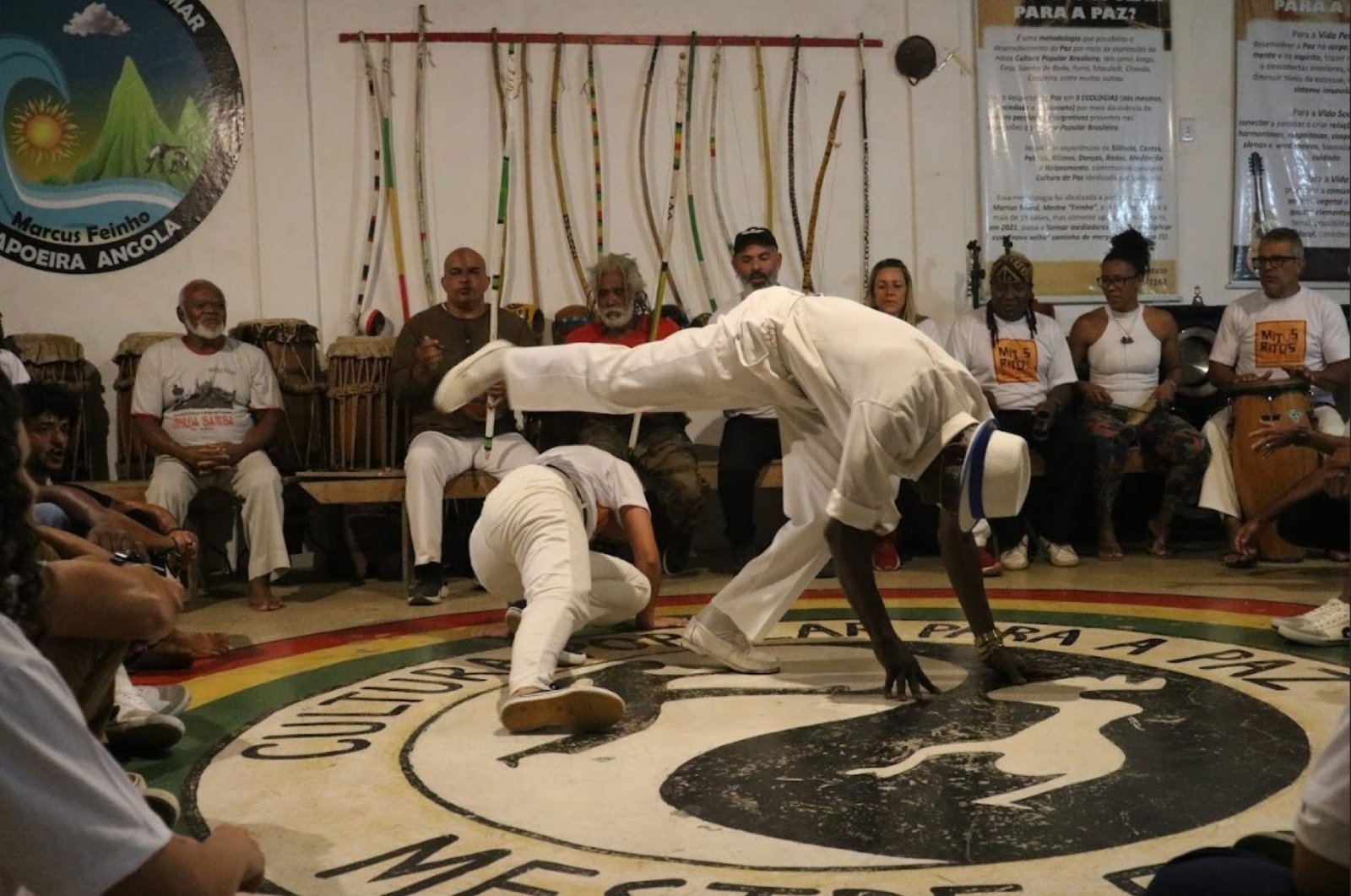 Roda de Capoeira Angola no projeto Mitos e Ritos da Cultura Popular